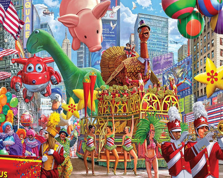 White Mountain New York Thanksgiving Parade Jigsaw Puzzle Thanksgiving Puzzles 1000 Pieces for Adult and Families