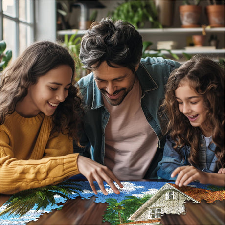White Mountain Puzzles - Beach House - 1000 Piece Jigsaw Puzzle