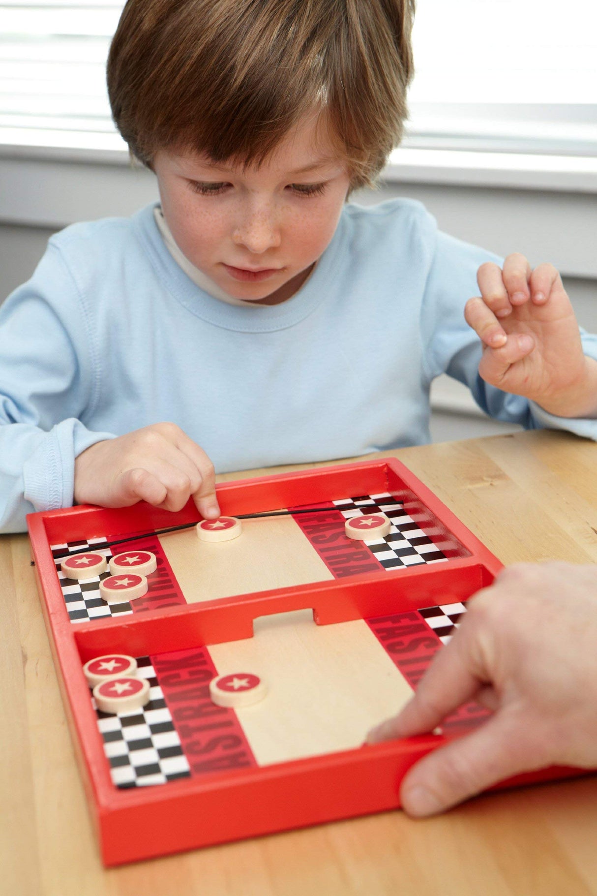 Blue Orange Games Fastrack Board Game  - The Original 2-Player Disc Slinging Fast Action Game.