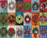 White Mountain Festive Wreaths Christmas Puzzles 1000 Pieces Jigsaw Puzzle for Adults and Family