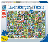 Ravensburger 99 Delightful Birds 300 Piece Large Format Jigsaw Puzzle for Adults - Every Piece is Unique, Softclick Technology Means Pieces Fit Together Perfectly