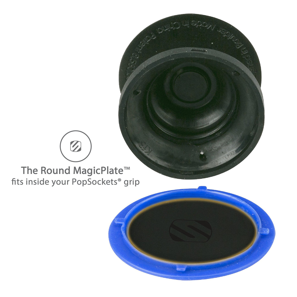 Scosche - Magicmount Pro Dash Mount For Popsockets - Black And Silver