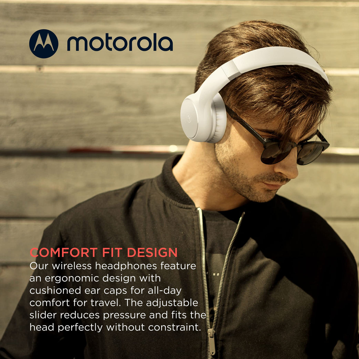 Motorola - Xt200 Over Ear Bluetooth Headphones - White