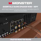 MONSTER AV 50' SPOOL 2C 16AWG CCA SPEAKER WIRE