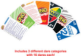 Mattel Games UNO Dare Card Game for Family & Game Nights Featuring Challenging & Silly Dares from 3 Different Categories