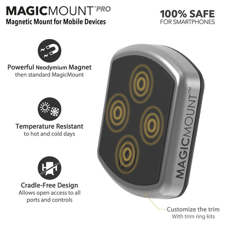 Scosche - Magicmount Pro Vent Mount - Black And Silver