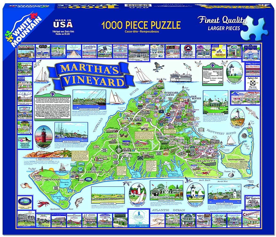 White Mountain Puzzles Martha's Vineyard - 1000 Piece Jigsaw Puzzle