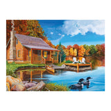 Cobble Hill 500 Piece Puzzle - Loon Lake - Sample Poster Included