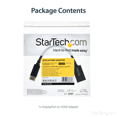 DISPLAYPORT TO HDMI ADAPTER