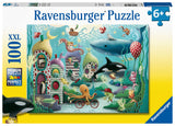 Ravensburger Underwater Wonders 100 Piece Jigsaw Puzzle for Kids - Fun and Educational Toy | Perfect Age Fit | Sustainable Wooden Pieces | Climate Pledge Friendly - 12972