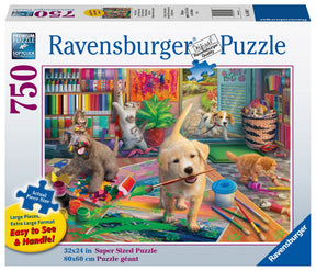 Ravensburger Cute Crafters - Large Format Jigsaw Puzzle for All Ages | 750 Unique Pieces