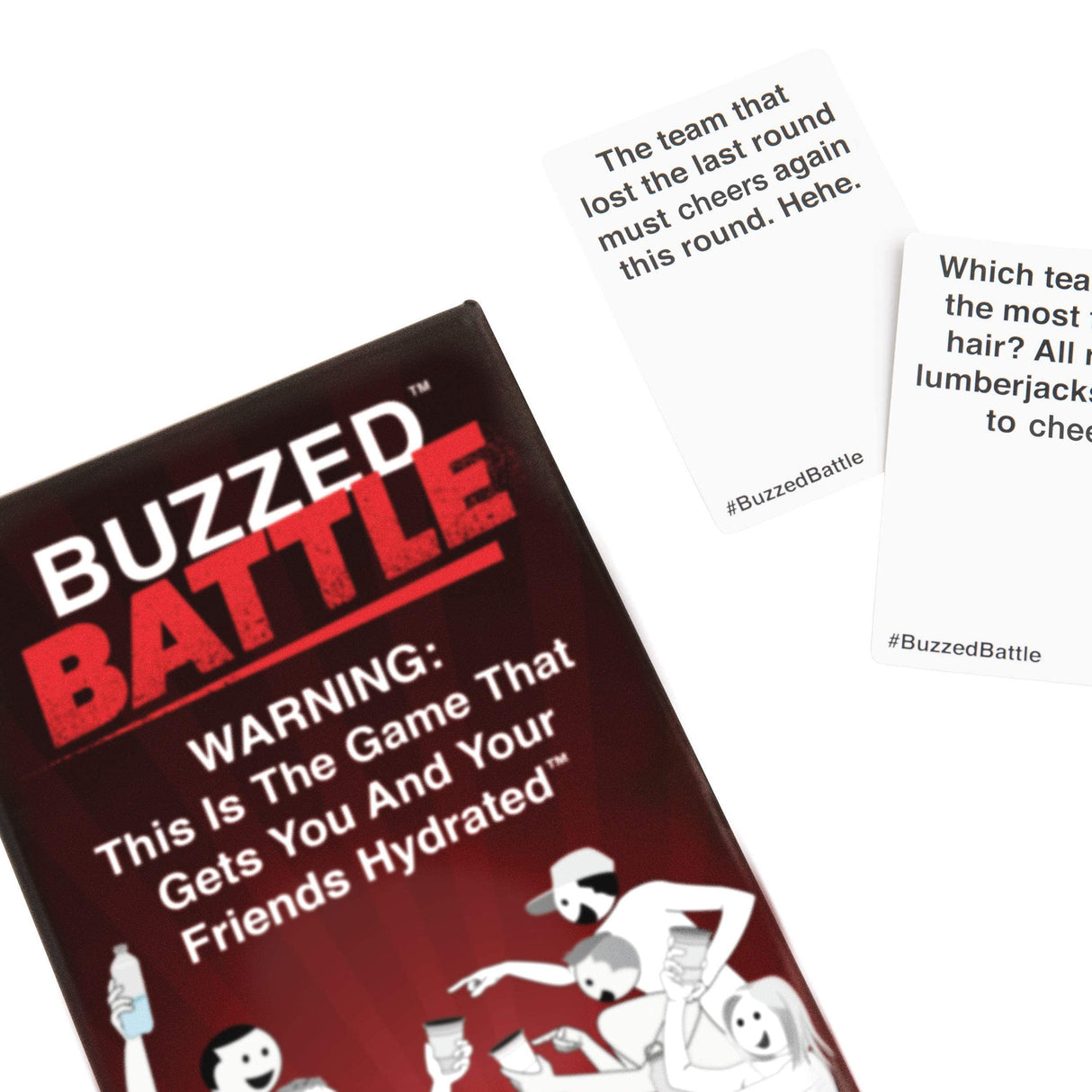 Buzzed Battle - The Hilarious Team Party Game That Will Get You & Your Friends Hydrated, Pool Party Games, Summer Party Games