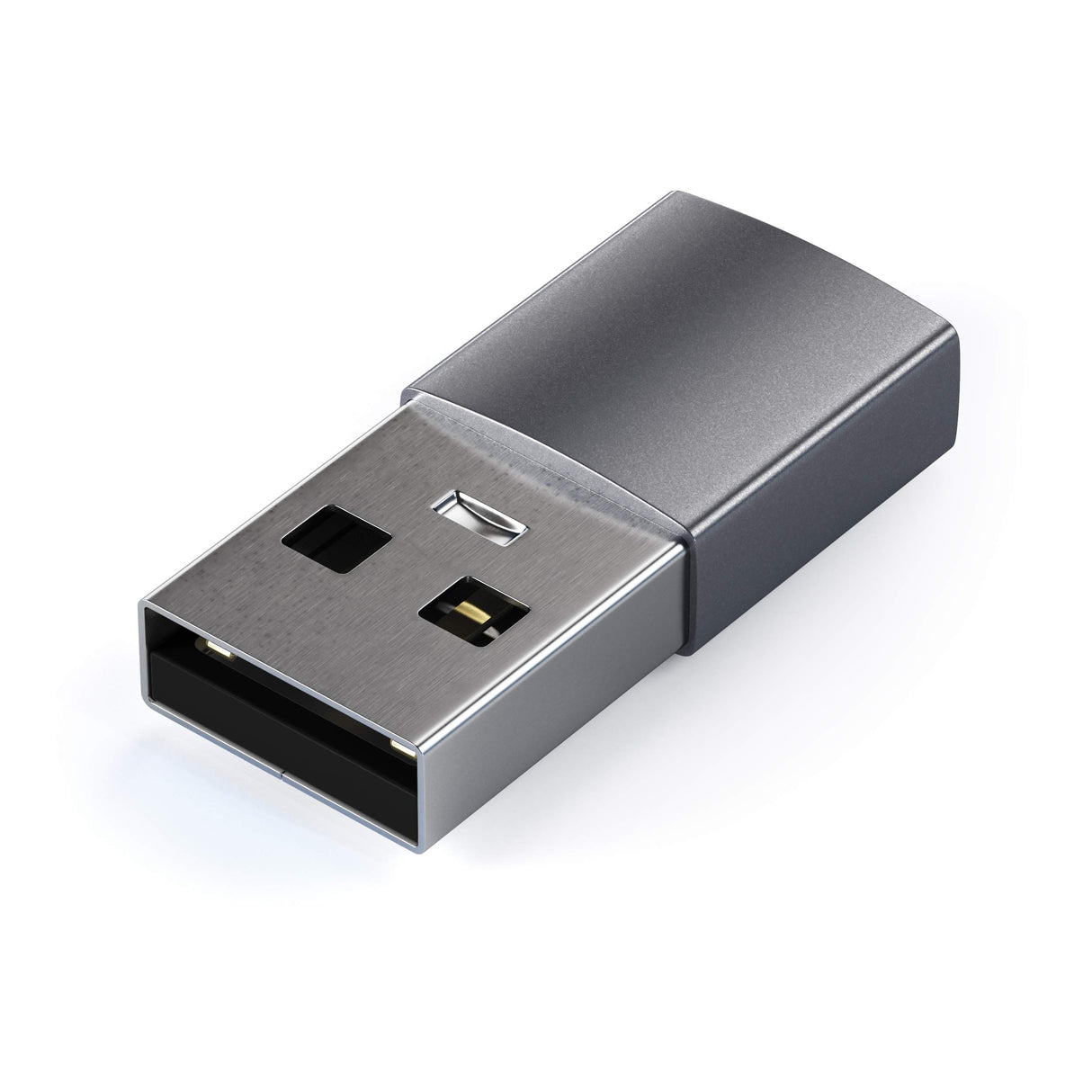 Satechi - Aluminum Usb A 3.0 To Usb C Adapter - Space Gray