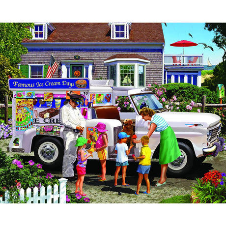 White Mountain Puzzles Ice Cream Truck - 1000 Piece Jigsaw Puzzle