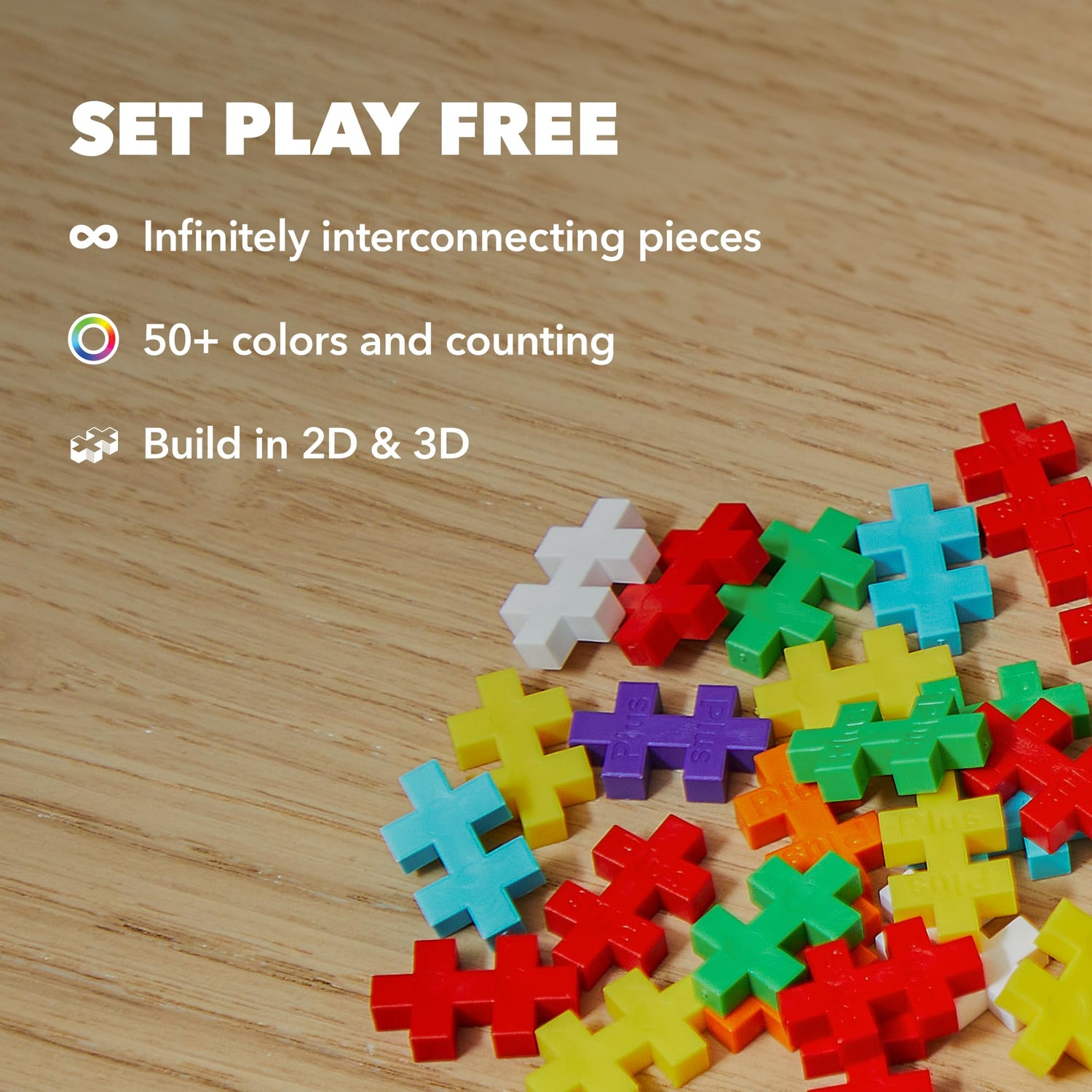 Plus Plus 70 Piece Interlocking Building Blocks for Kids, Open Ended C ...