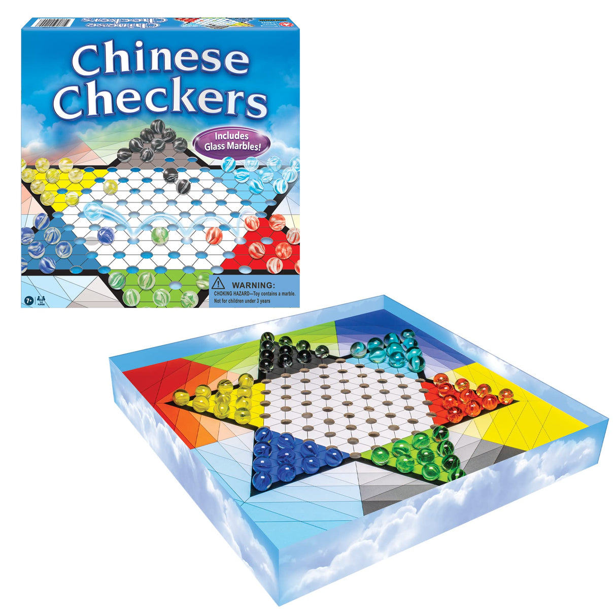 Chinese Checkers by Winning Moves Games USA, Classic Family Game for 2 to 6 Players, Ages 7+