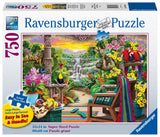 Ravensburger Tropical Retreat - 750 Piece Large Format Jigsaw Puzzle | Softclick Technology Vibrant, Glare-Free, and Age-Appropriate | FSC-Certified Materials