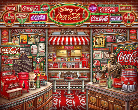 Springbok's 1000 Piece Jigsaw Puzzle Coca Cola History - Made in USA