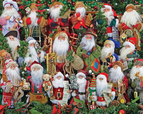 Springbok's 1000 Piece Jigsaw Puzzle Santa Collection - Made in USA