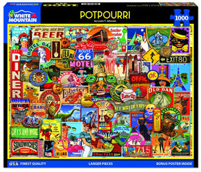 White Mountain Puzzles - Potpourri - 1000 Piece Jigsaw Puzzle