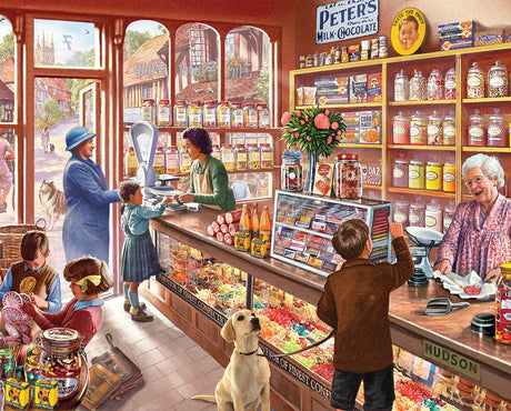 White Mountain Puzzles Old Candy Shop - 1000 Piece Jigsaw Puzzle