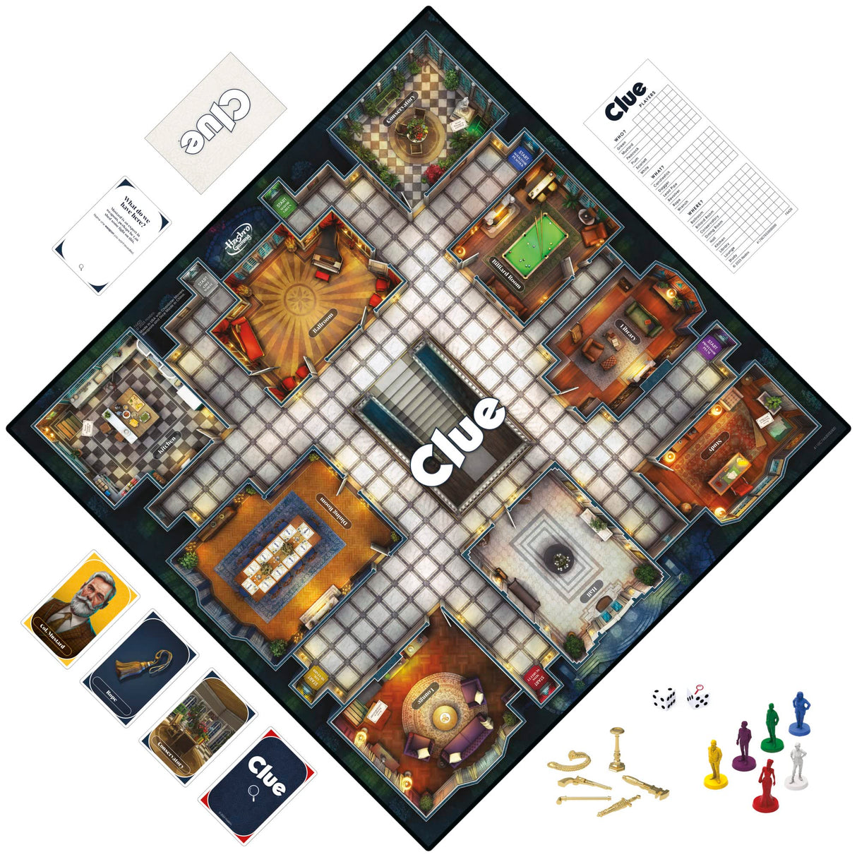 Hasbro Gaming Clue Board Game for Kids Ages 8 and Up, Reimagined Clue Game for 2-6 Players, Mystery Games, Detective Games, Family Games for Kids and Adults