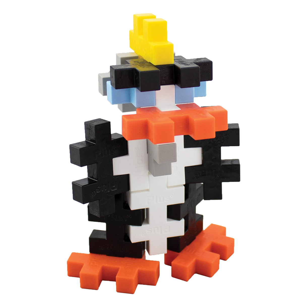 PLUS PLUS Big - Instructed Tube - 15 Piece Penguin - Construction Building Stem/Steam Toy, Interlocking Large Puzzle Blocks for Toddlers and Preschool