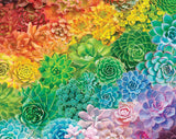 White Mountain Puzzles Succulent Rainbow, 1000 Piece Jigsaw Puzzle