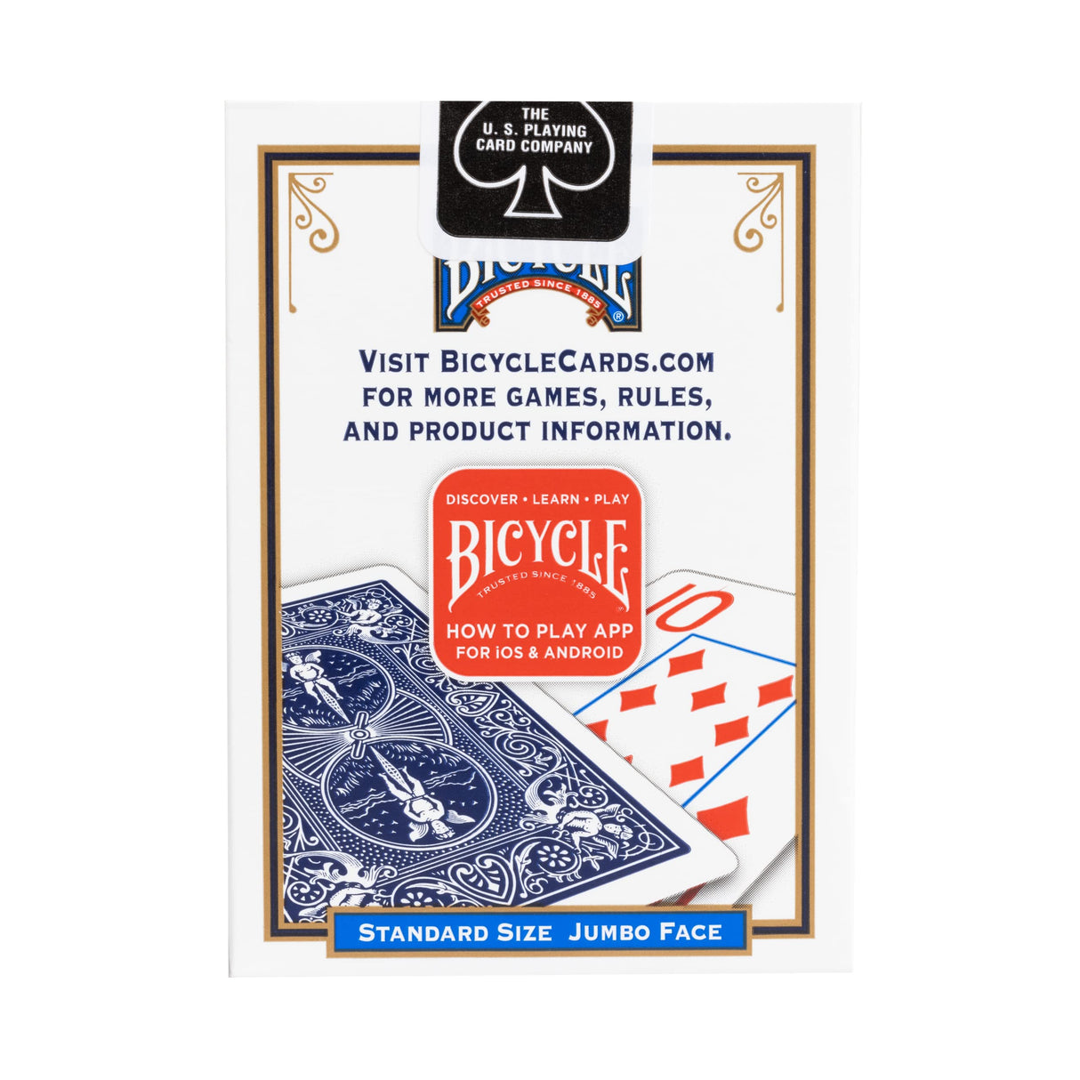 Springbok Bicycle Poker Size Jumbo Index Playing Cards (Colors May Vary)