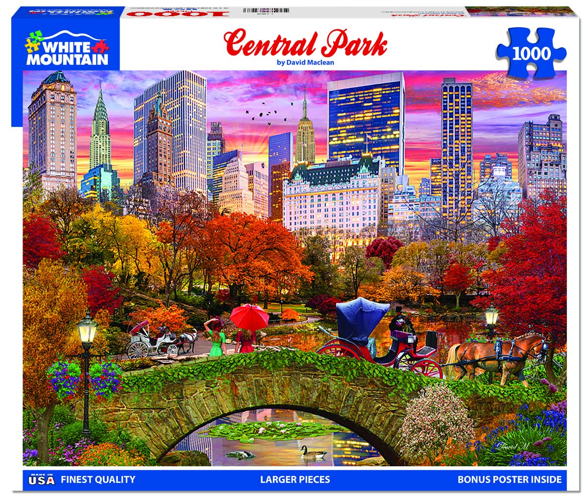 White Mountain Puzzles - New York Central Park - 1000 Piece Jigsaw Puzzle