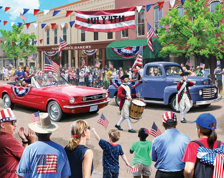 White Mountain 4th of July Parade - 1000 Piece Jigsaw Puzzle