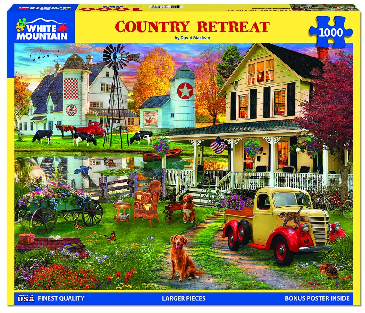 White Mountain Country Retreat - 1000 Piece Jigsaw Puzzle