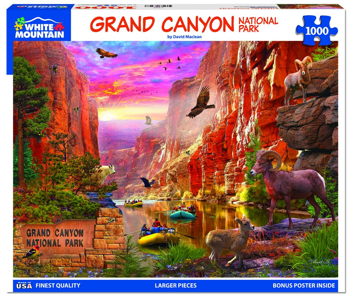 White Mountain Puzzles - Grand Canyon - 1000 Piece Jigsaw Puzzle