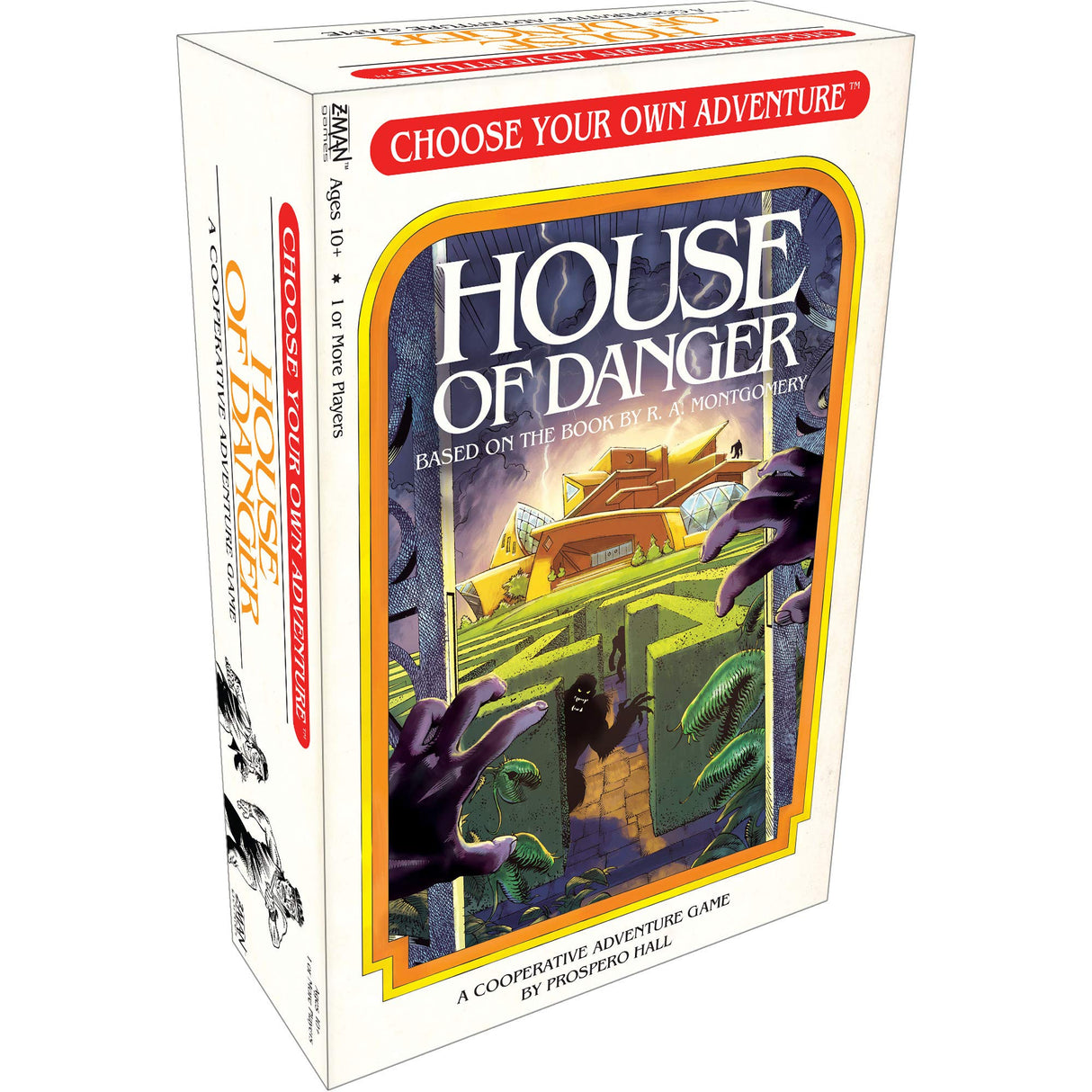 Choose Your Own Adventure House of Danger Board/ Strategy Game | Cooperative Adventure Game for Adults and Kids | Ages 10+ | 1+ Players | Average Playtime 1+ Hours | Made by Z-Man Games