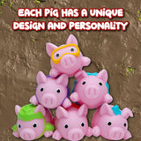 PlayMonster Pigs on Trampolines Board Games – Family Game, Kids Games, Multi-Player, Board Games for Family Night, Preschool Toys, Hand-Eye-Coordination Game, The Muddiest Pig Wins The Game, Ages 6+