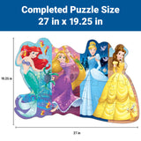 Ravensburger Disney Princess Pretty Princesses Shaped Floor Puzzle | 24-Piece Jigsaw | Unique Pieces | Kid-Friendly | Model Number: 05453