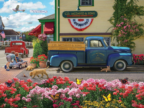 White Mountain - McDavid's General Store - 500 Piece Jigsaw Puzzle for Adults, Children, + Grandparents