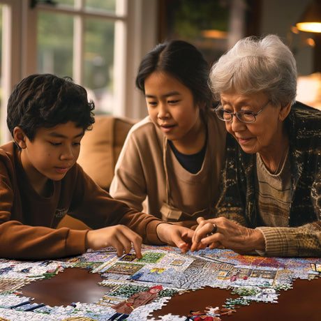 White Mountain Puzzles - Winter Games - 1000 Piece Jigsaw Puzzle - image 5