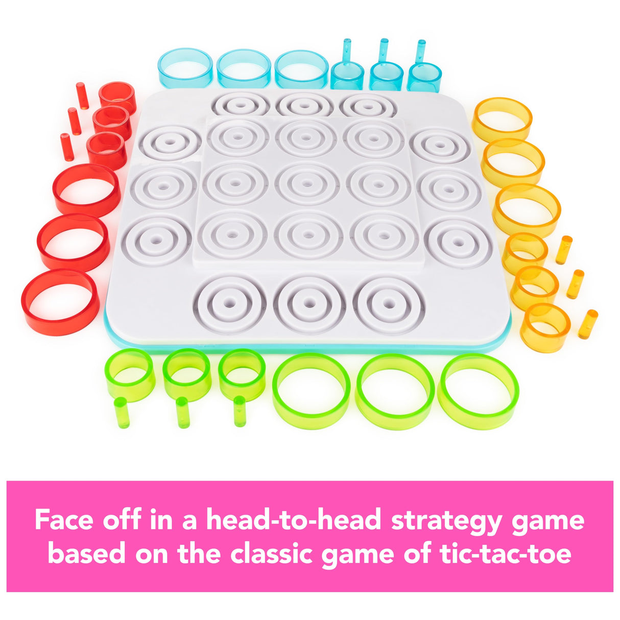 Spin Master Games, Otrio Strategy-Based Board Game, Classic Game, Kids Games, Family Game Night for Ages 8+