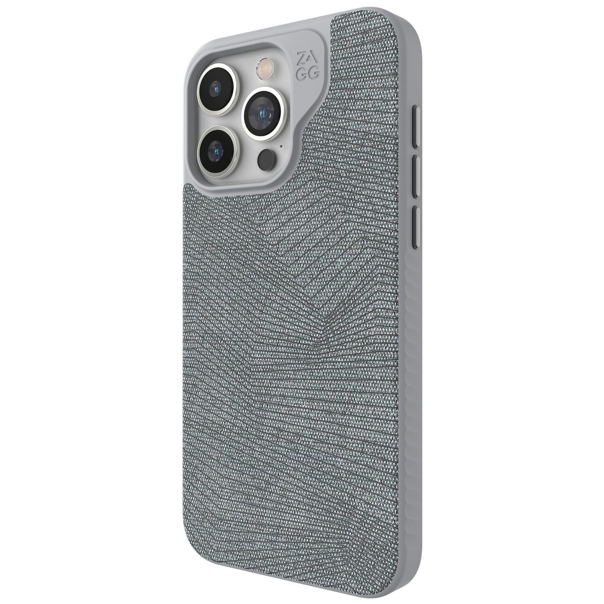 Zagg - London Snap Magsafe Case For Apple Iphone 15 Pro Max - Gray Geo