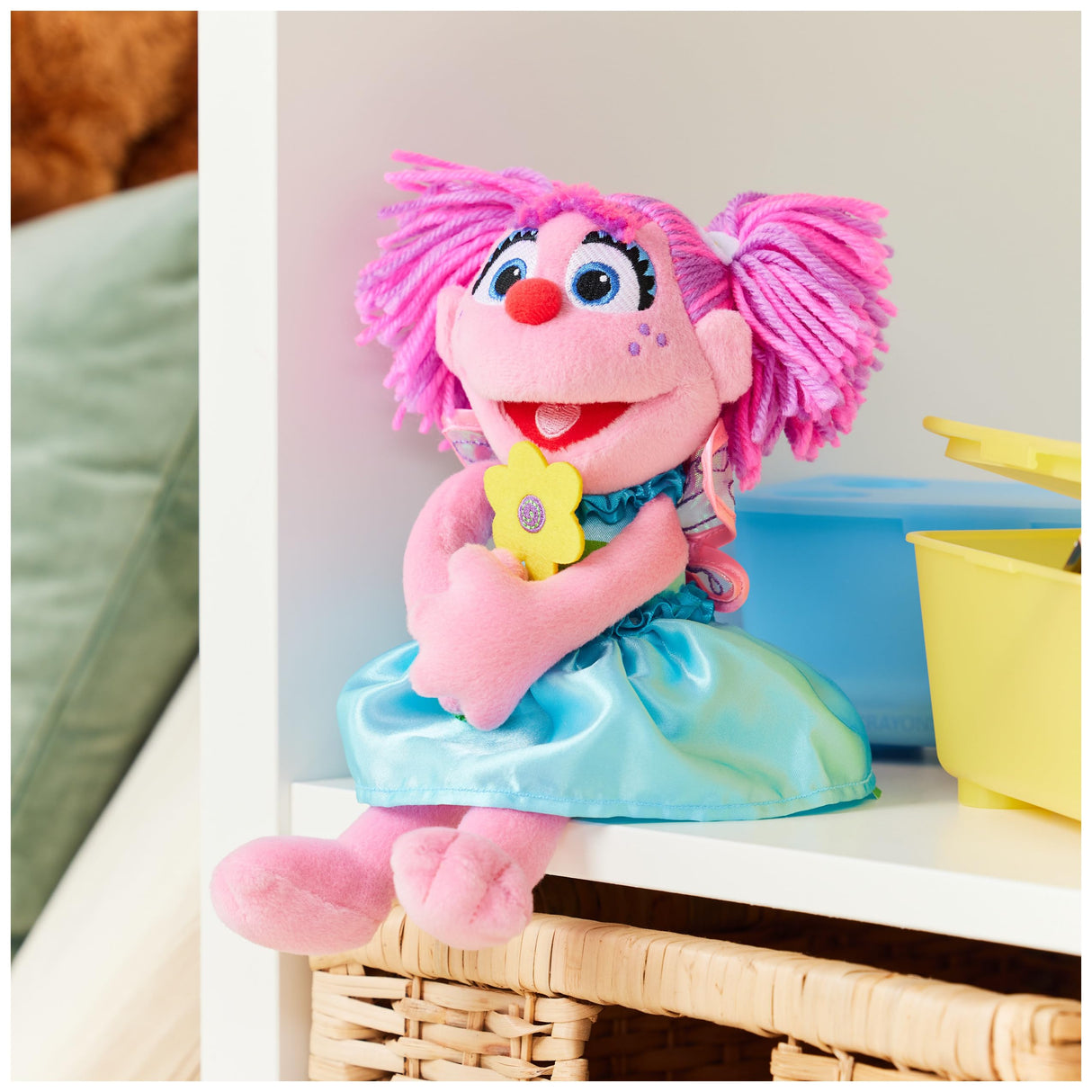 GUND Sesame Street Official Abby Cadabby Muppet Plush, Premium Plush Toy for Ages 1 & Up, Pink/Blue, 11”