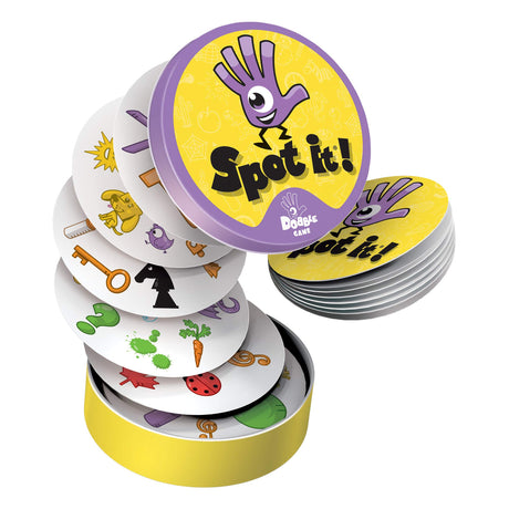 Spot It! Classic Card Game (Eco-Blister) - Fast Paced Family Fun! Matching Game for Game Night, Travel Game for Kids, Great Gift for Kids, Ages 6+, 2-8 Players, 15 Minute Playtime, Made by Zygomatic