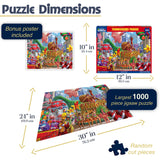 White Mountain New York Thanksgiving Parade Jigsaw Puzzle Thanksgiving Puzzles 1000 Pieces for Adult and Families