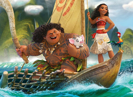 Ravensburger Disney Moana One Ocean One Heart - 100 Piece Jigsaw Puzzle for Kids | Unique Piece Design | Promotes Problem Solving Skills | Family-Friendly Fun | Sustainable and Durable