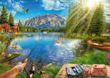 Ravensburger Life at The Lake Puzzle - 1000 Piece Jigsaw for Kids and Adults | Handcrafted in Germany | Perfect Interlocking Fit | Vibrant, Glare-Free Imagery