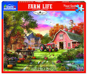 White Mountain Puzzles - Farm Life - 1000 Piece Jigsaw Puzzle