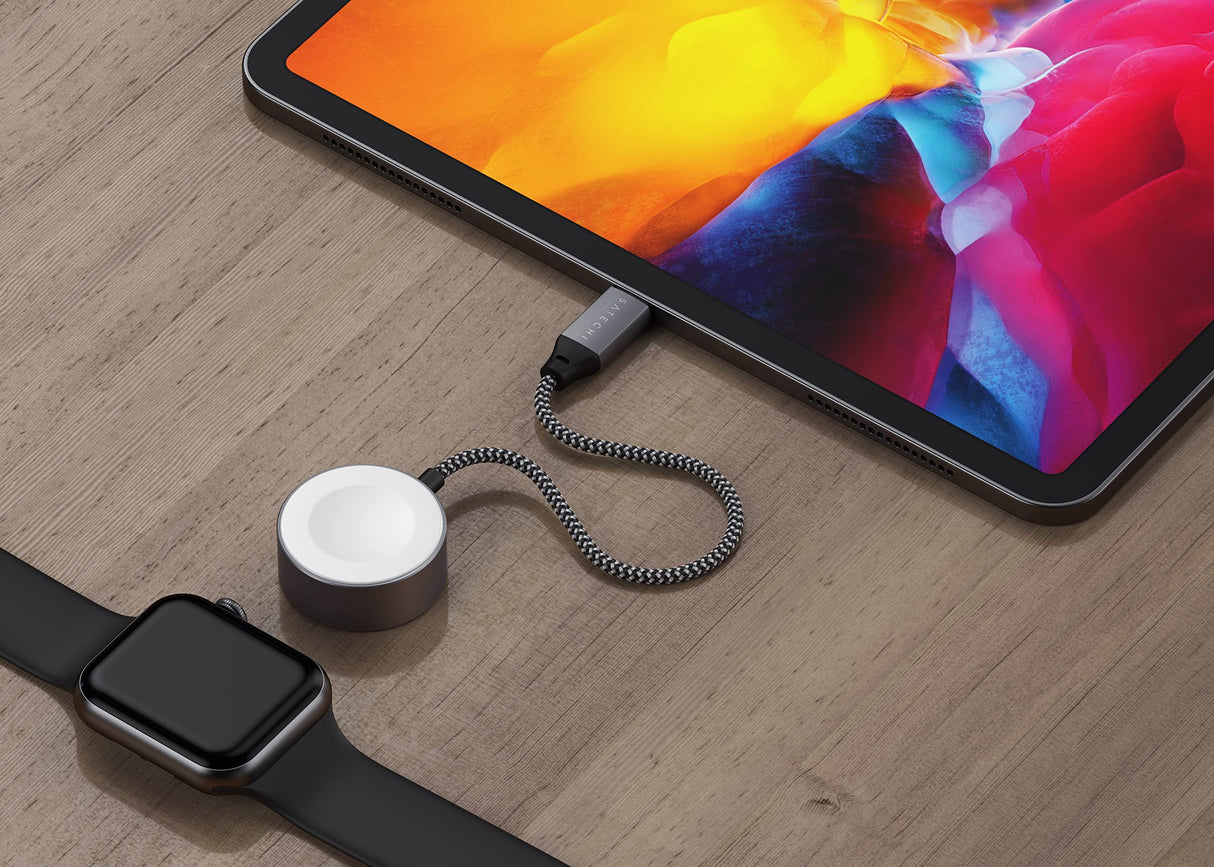 SATECHI APPLE WATCH USB-C MAGNETIC CHARGER - SPACE GRAY