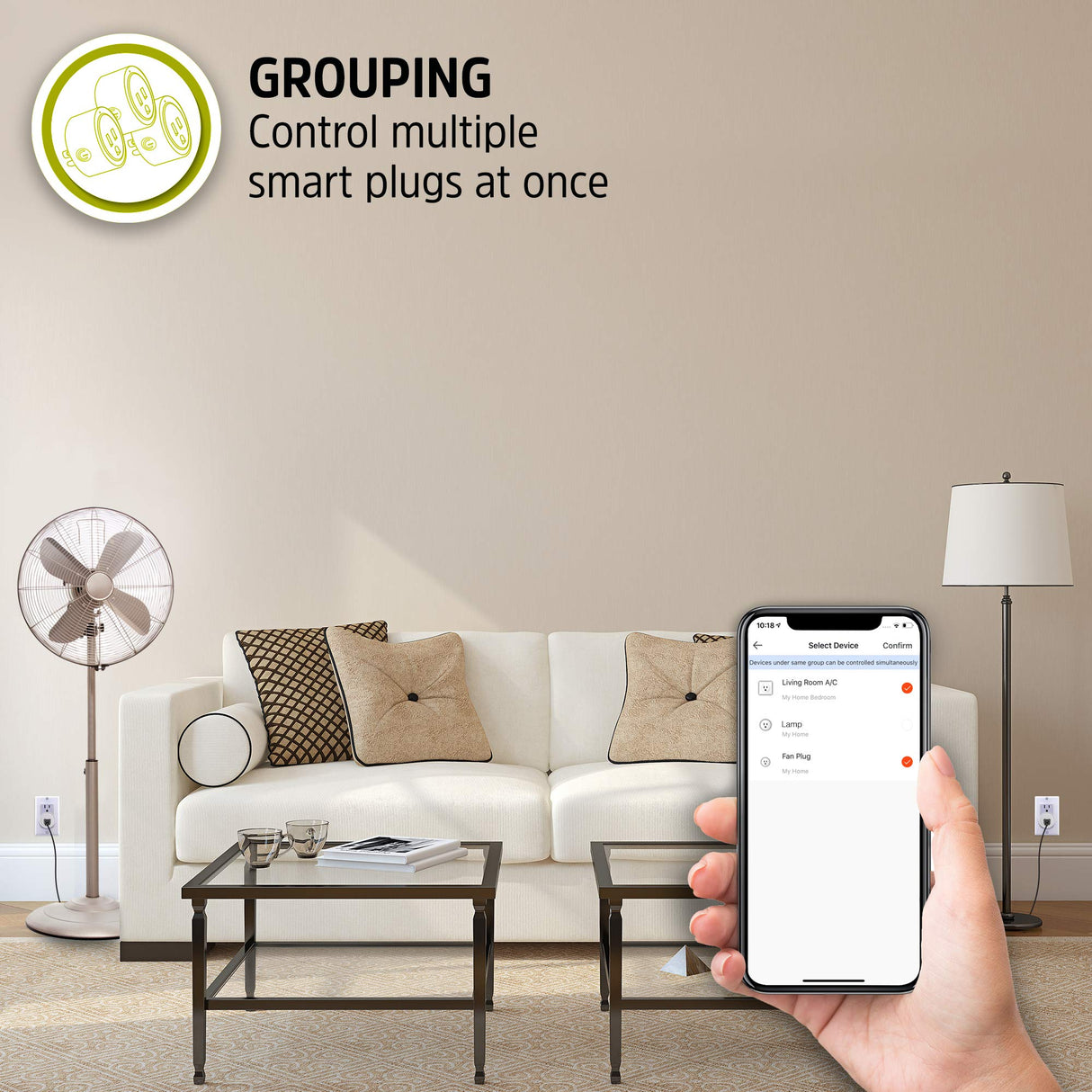 Energizer Connect Smart WiFi Plug 4 Pack, Mobile Connect App Enabled, Voice Controlled, Alexa, Echo, Siri, Hey Google Enabled, No Hub Required, Mini Outlet 15-Watt, 2.4GHz, ETL & FCC Certified