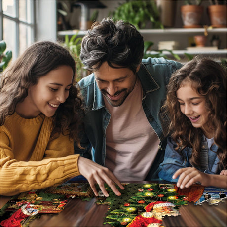 White Mountain Puzzles - Checking It Twice - 1000 Piece Jigsaw Puzzle - image 4