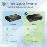 TRENDNET 5-PORT GIGABIT SWITCH /W METAL CASE
